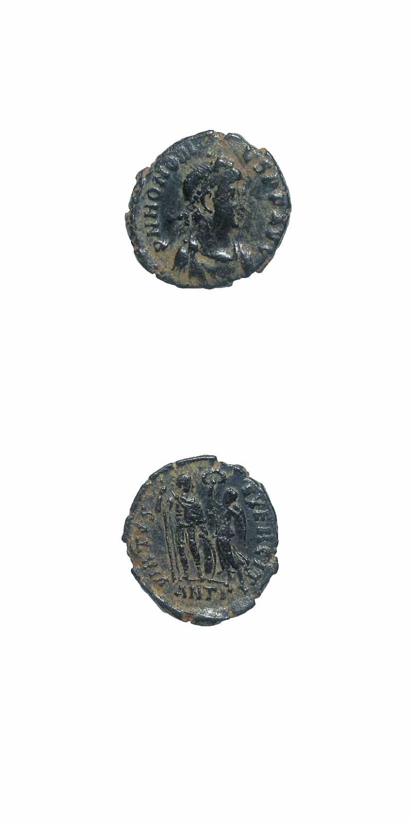 Bronze Coin of Emperor Honorius, 394 CE - 423 CE