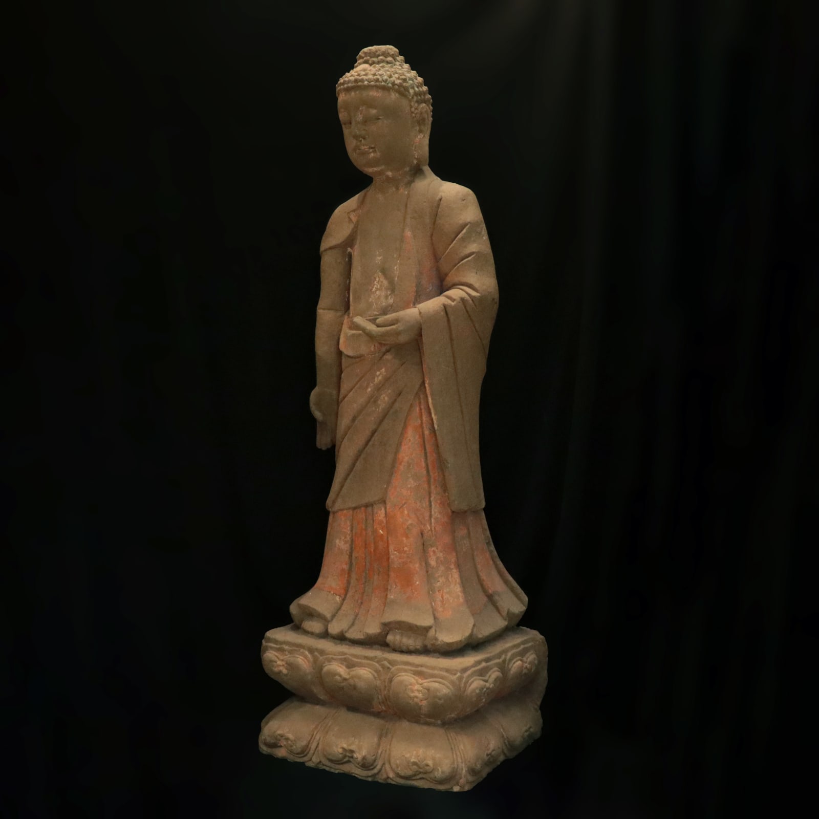 Song Dynasty Standing Stone Buddha , 960 CE - 1276 CE