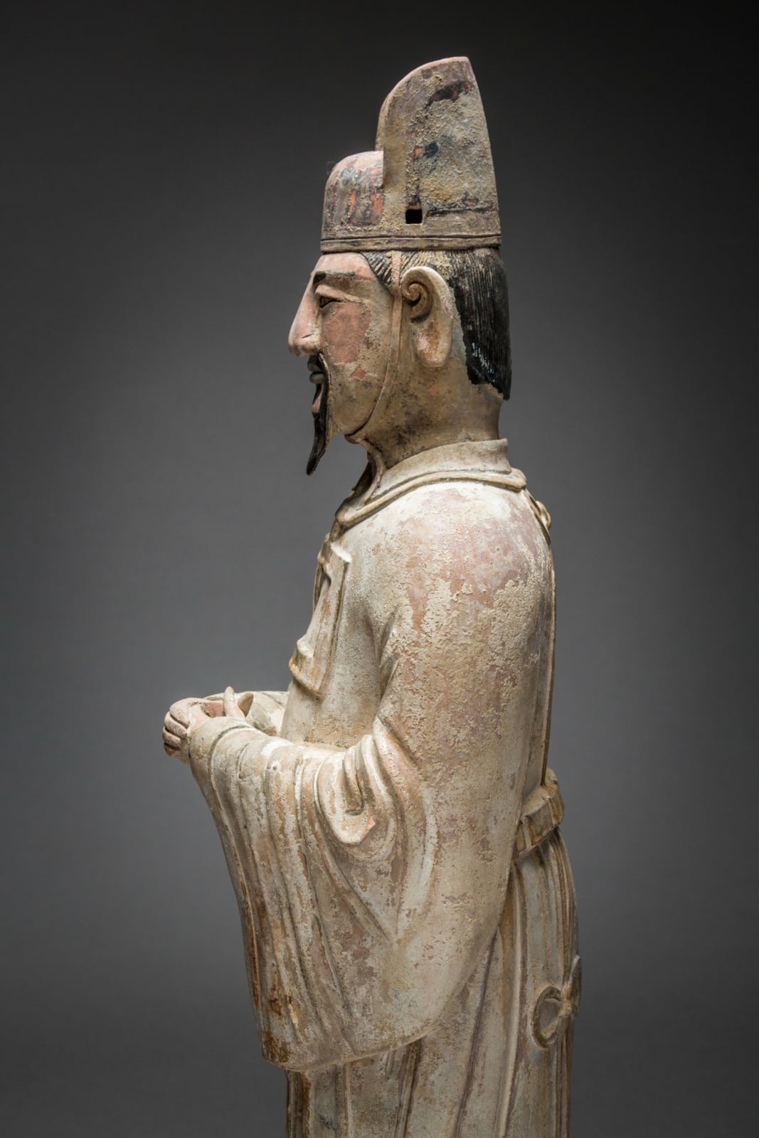 Ming Painted Terracotta Civic Official, 1368 CE - 1644 CE
