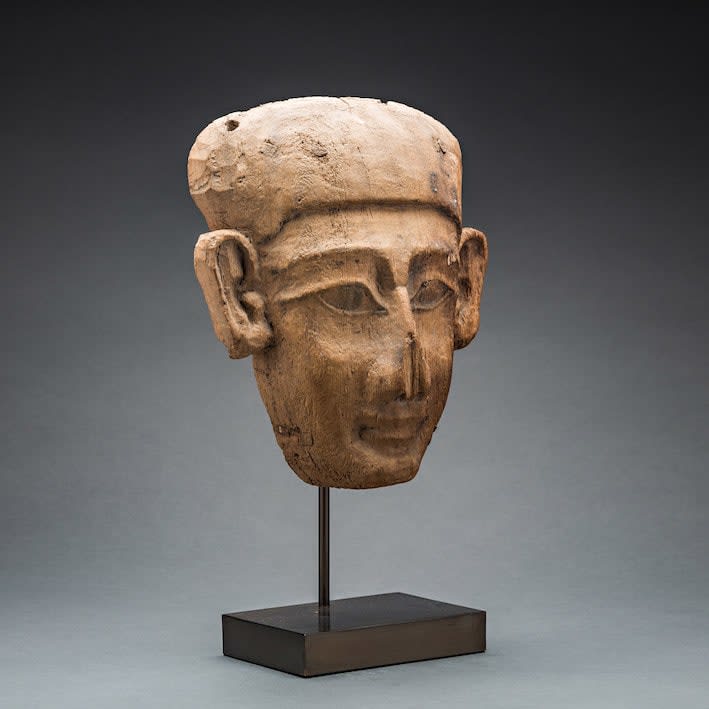 Egyptian Wooden Mask, 600 BCE - 300 BCE