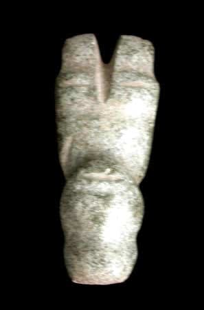 Mezcala Stone Standing Figure, 300 BCE - 300 CE