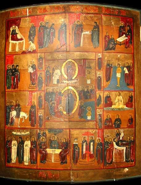 Resurrection and Decsent into Hell with Feasts, 18th Century CE - 19th Century CE