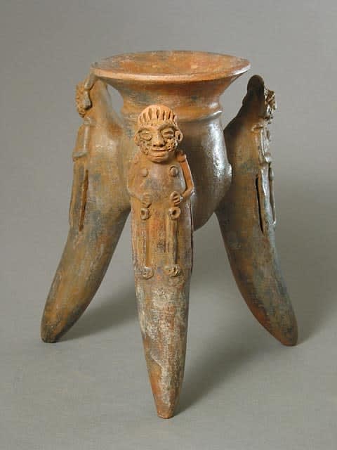 Terracotta Chocolate Pot, 500 CE - 1000 CE