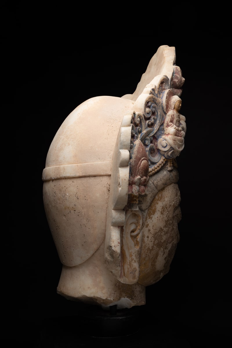 Sui Marble Head of a Bodhisattva, 581 CE - 618 CE