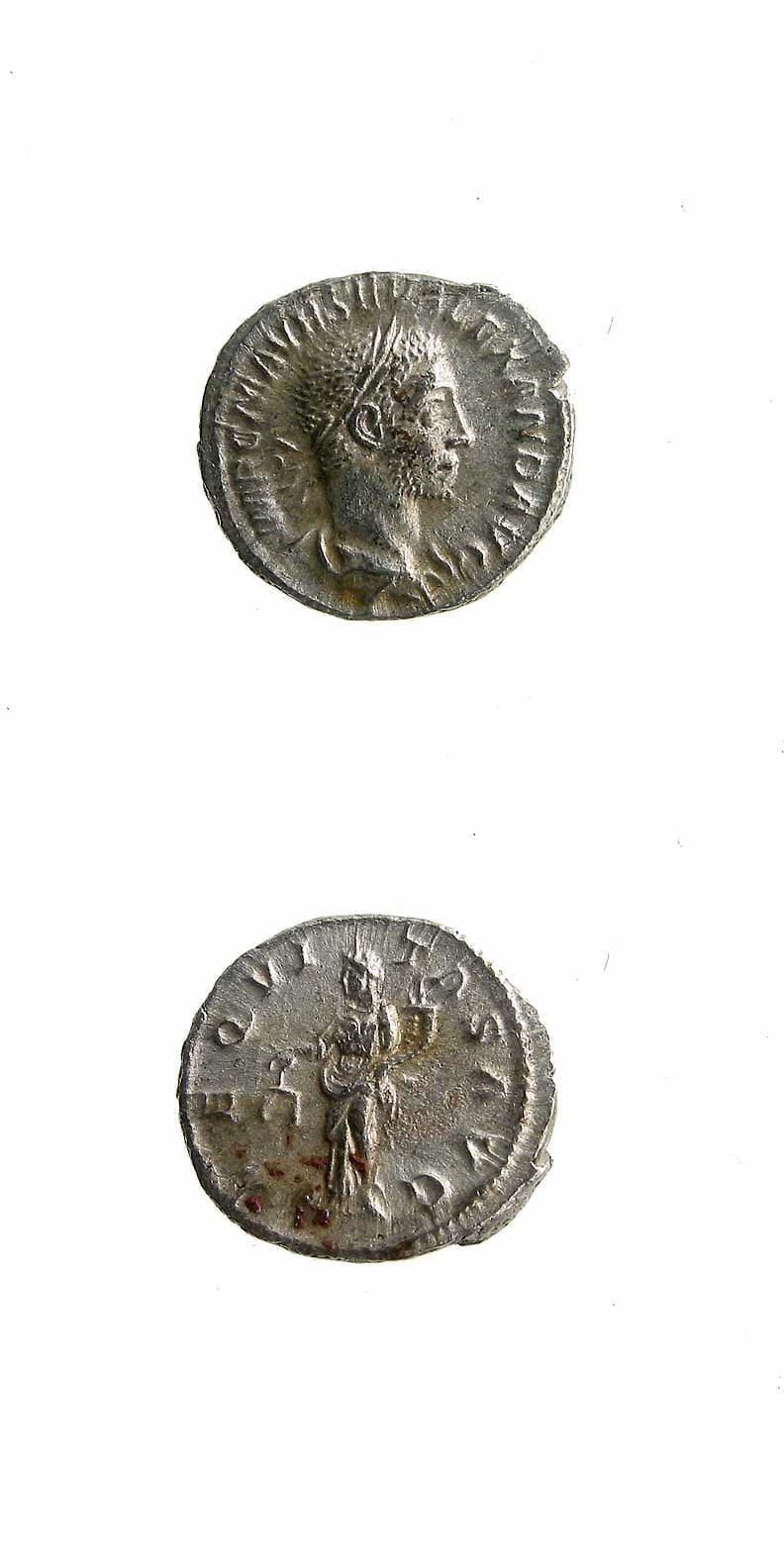 Silver Denarius of Emperor Severus Alexander, 222 CE - 235 CE