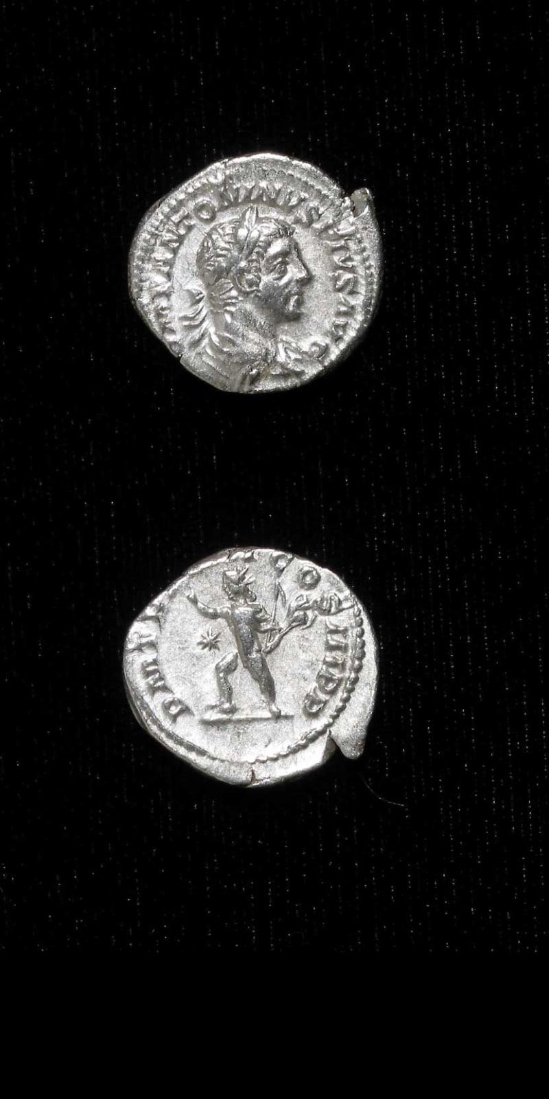 Silver Denarius of Emperor Elagabalus, 220 CE - 222 CE