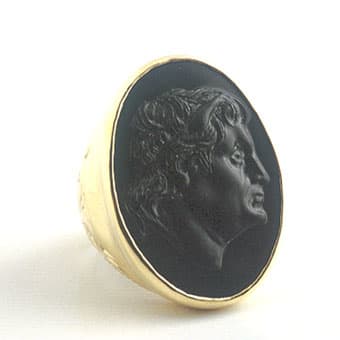Onyx Cameo Depicting King Seleukos I, 1800 CE - 1900 CE