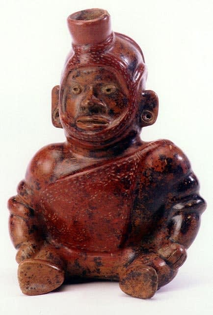 Colima Vessel in the Form of a Hunchback, 300 BCE - 300 CE