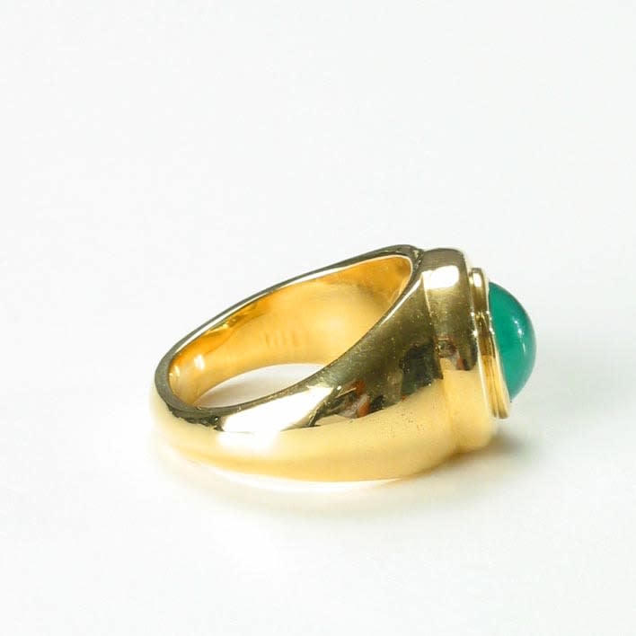 Cabochon Oval-Shaped Emerald