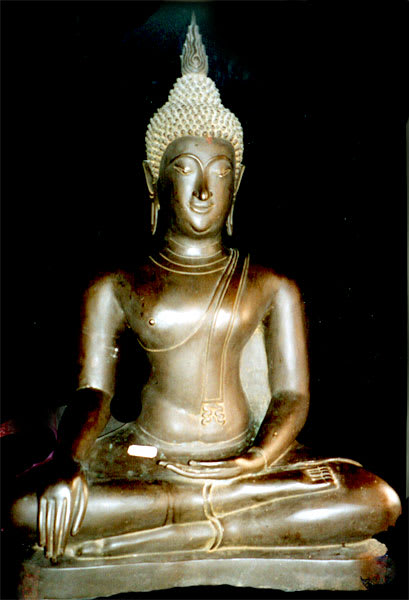 Rattanakosin Bronze Sculpture of the Buddha Seated in the Dhyanasana Position, 17th Century CE - 18th Century CE