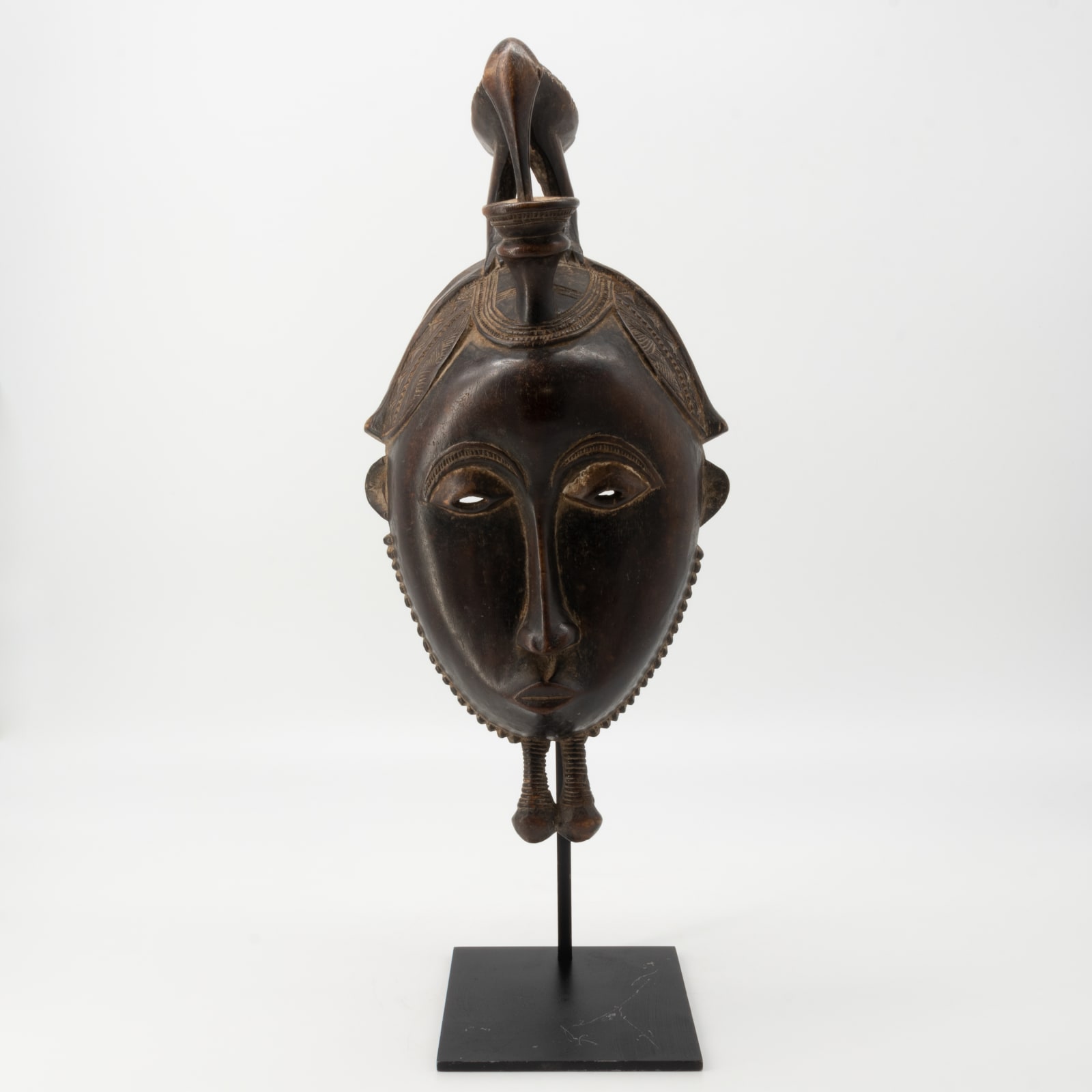 Yaure wooden ceremonial dance mask, 1870-1920 CE