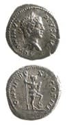 Silver Denarius of Emperor Caracalla, 200 CE - 210 CE