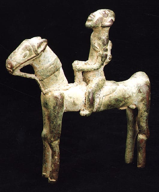 Dogon Bronze Equestrian Sculpture, 1200 BCE - 1600 CE