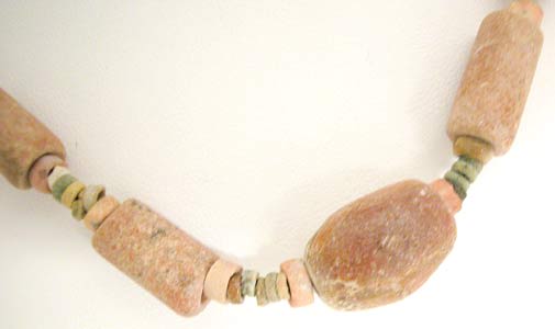 Egyptian Faience And Limestone Bead Necklace, 3300 BCE - 1300 BCE