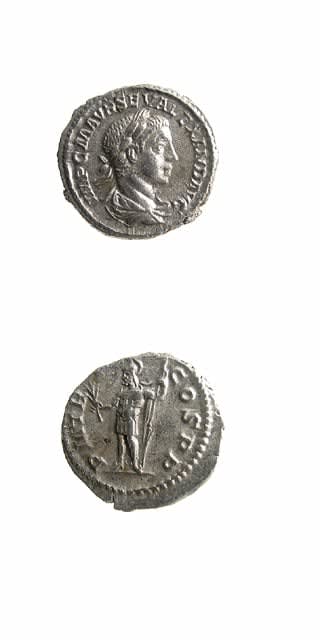 Silver Denarius of Emperor Severus Alexander, 222 CE - 235 CE