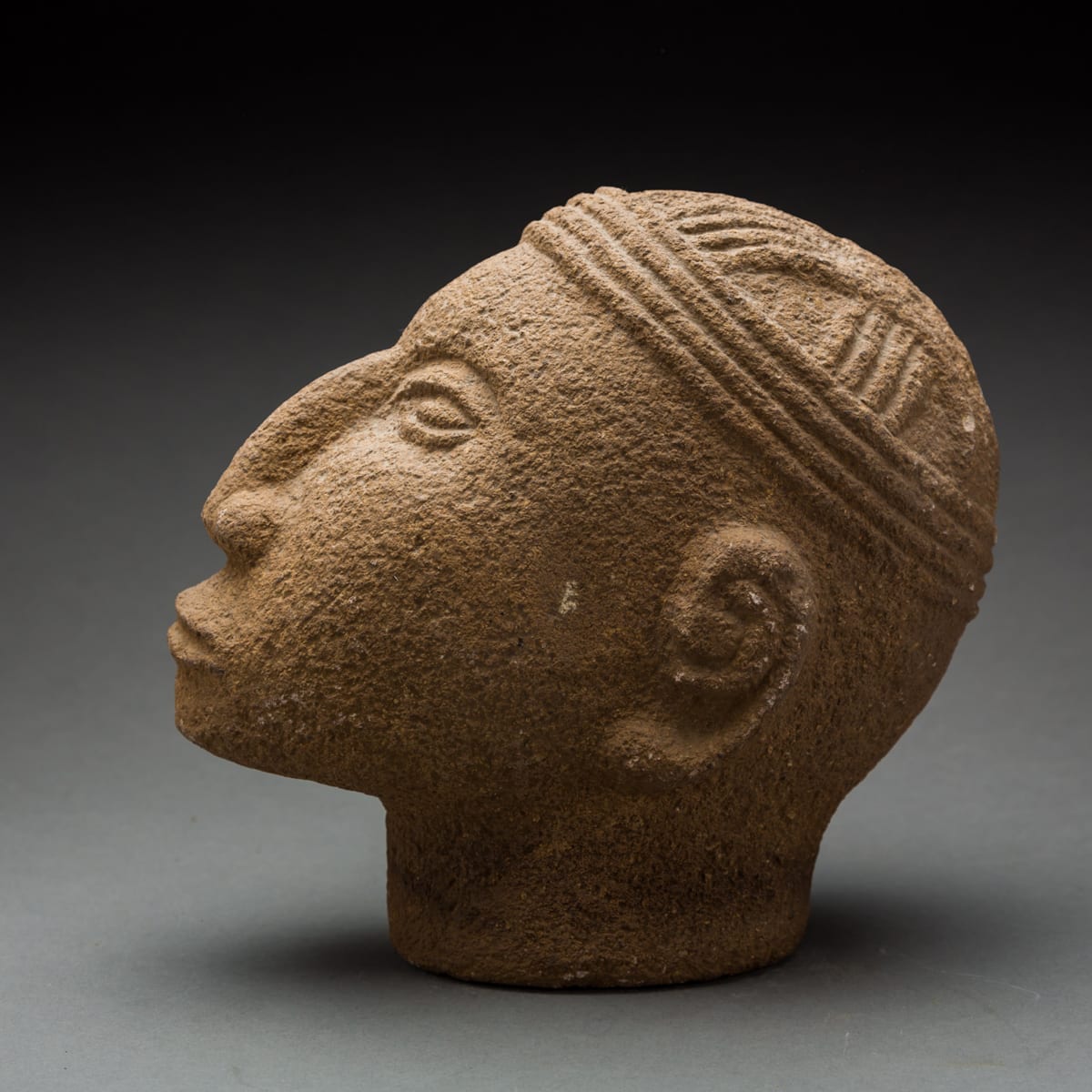 Basalt Trophy Head, 100 CE - 500 CE