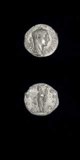 Silver Denarius of Emperor Severus Alexander, 222 CE - 228 CE