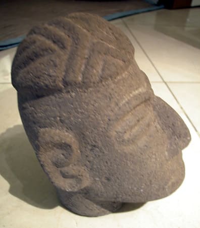 Basalt Trophy Head, 500 CE - 1000 CE