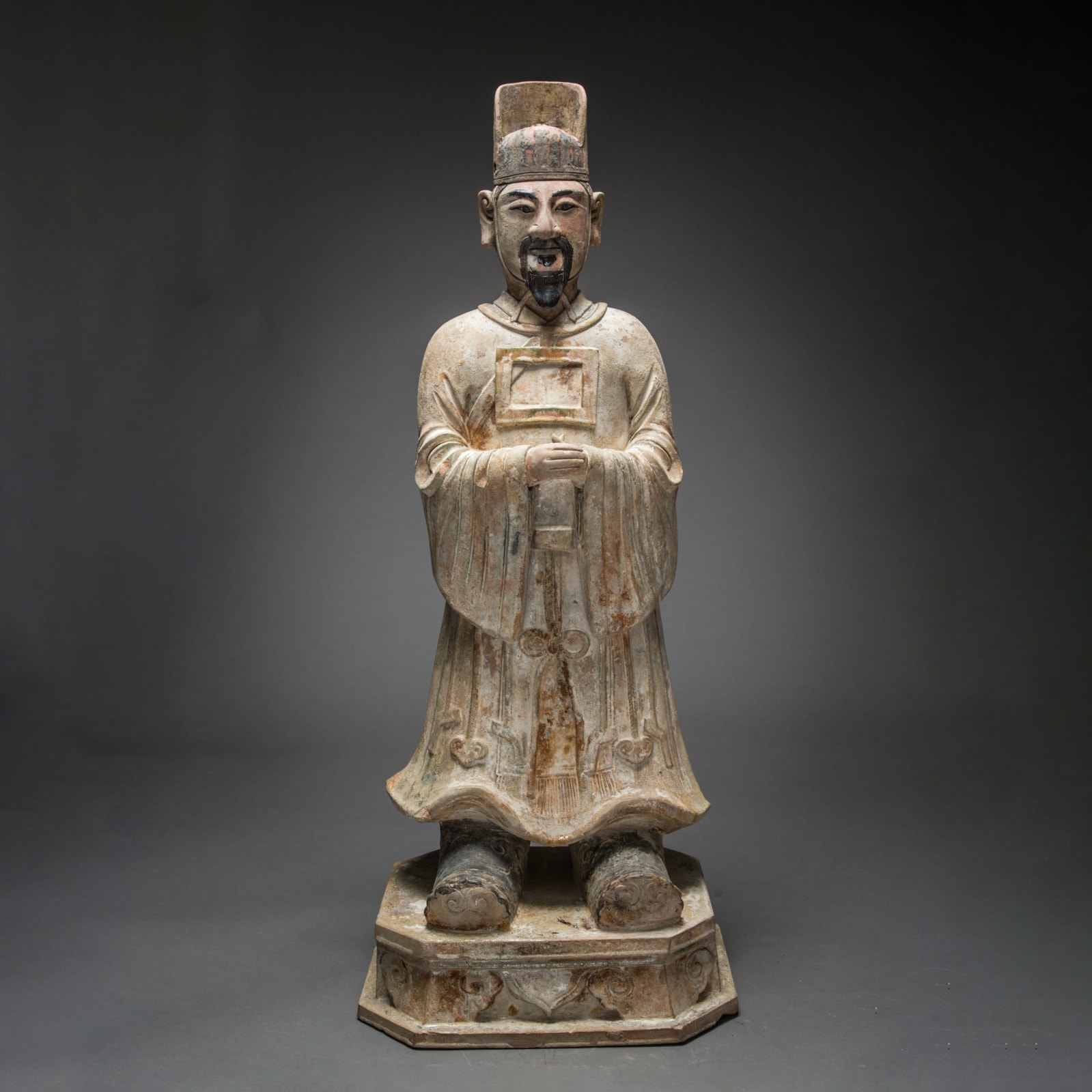 Ming Painted Terracotta Civic Official, 1368 CE - 1644 CE