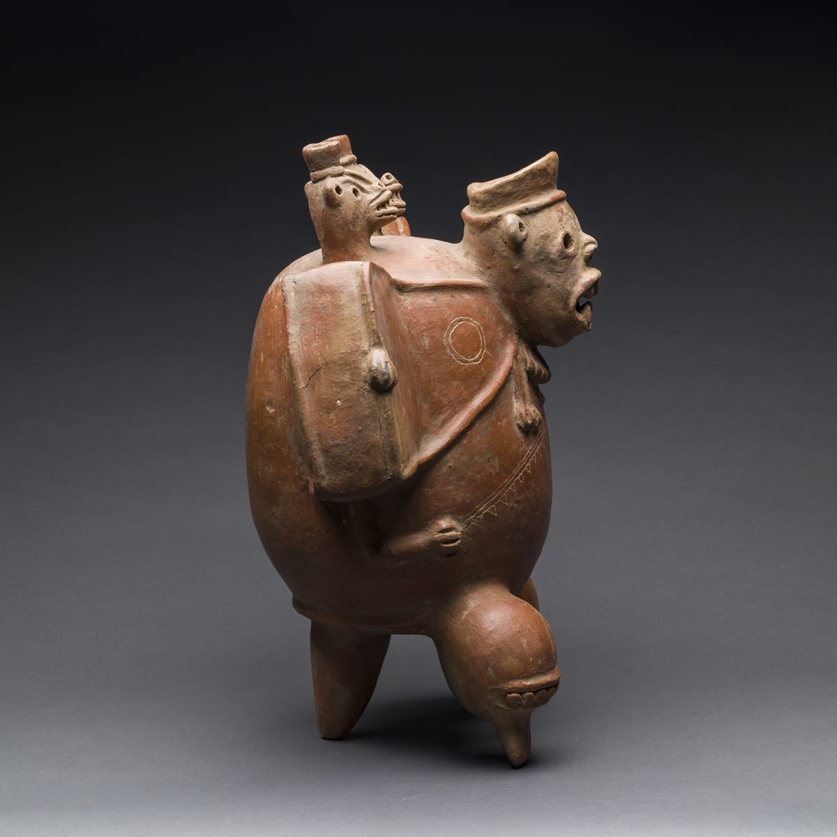 Zoomorphic Effigy Vessel, 100 CE - 500 CE