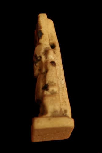 26th Dynasty Faience Amulet of Bes, 664 BCE - 525 BCE