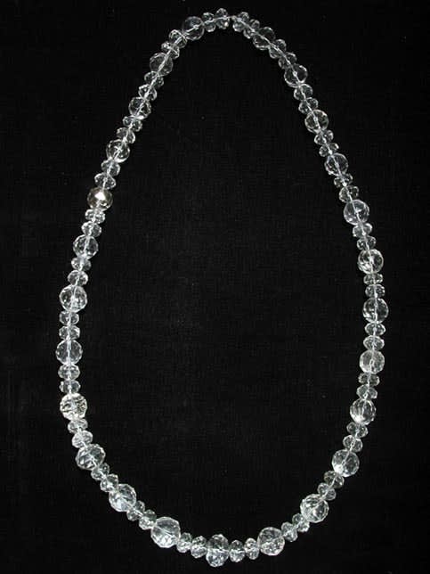 Rock Crystal Bead Necklace