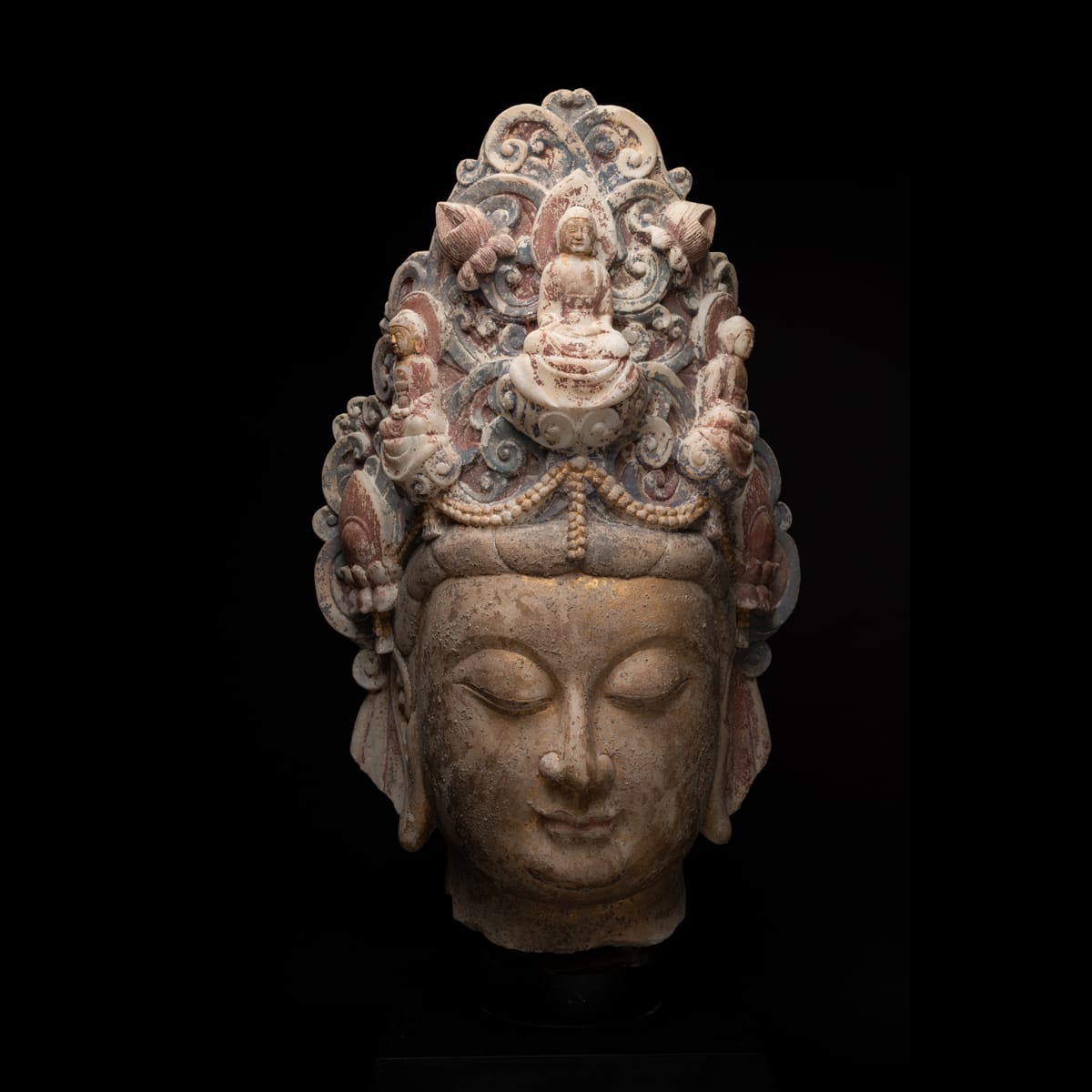 Sui Marble Head of a Bodhisattva, 581 CE - 618 CE