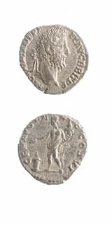 Silver Denarius of Emperor Commodus, 190 BCE