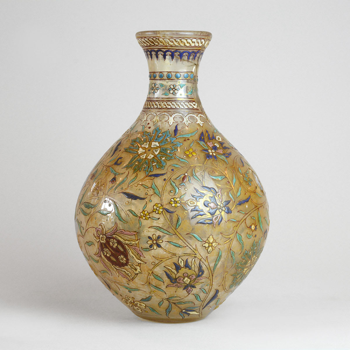 Mamluk Glass Vase, 1250 CE - 1517 CE