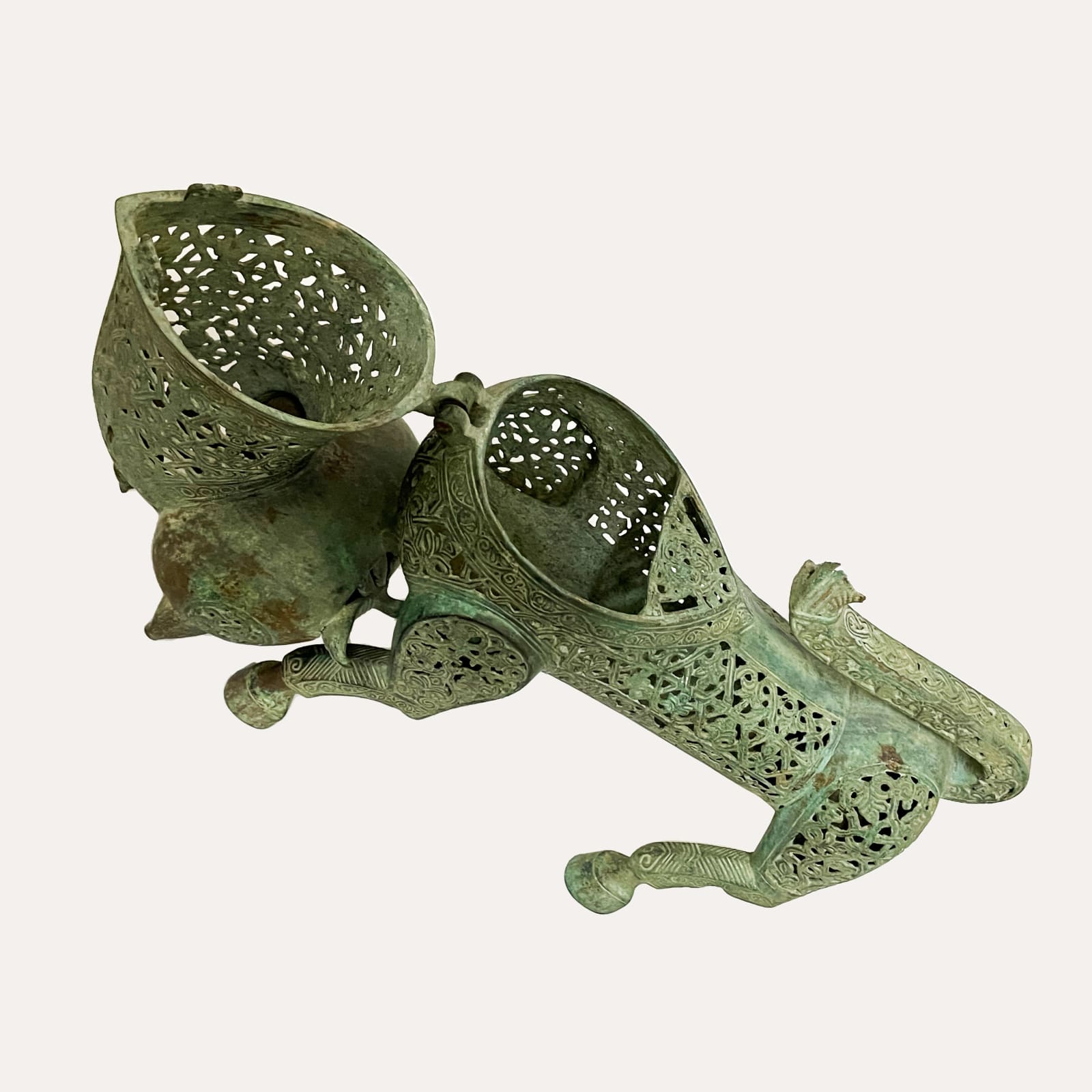 Islamic Incense Burner in the Form of a Feline, AD 1100 - AD 1300