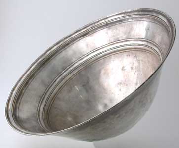 Bactrian Hammered Silver Bowl, 400 BCE - 100 CE
