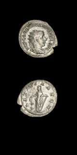 Silver Antoninianus of Emperor Gordian III, 240 CE - 244 CE