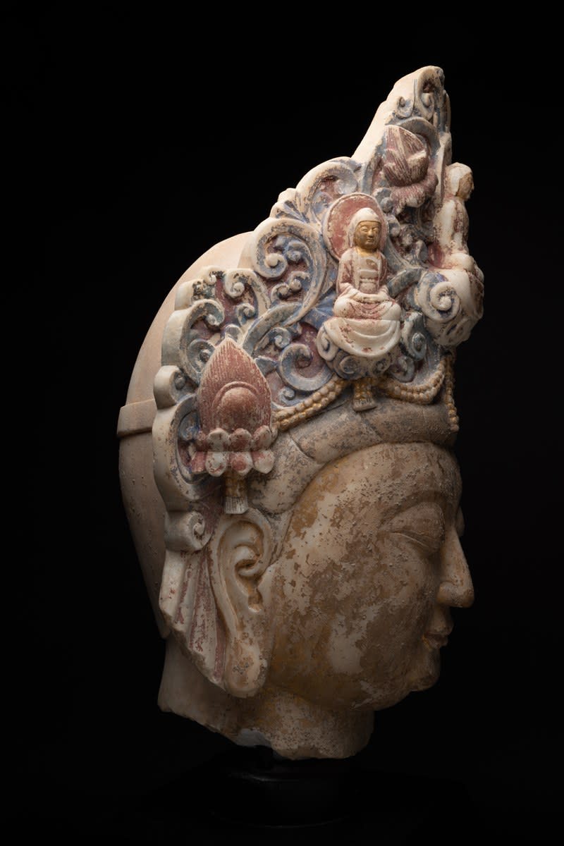 Sui Marble Head of a Bodhisattva, 581 CE - 618 CE
