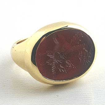 Carnelian Intaglio Depicting an Eagle, 100 CE - 300 CE