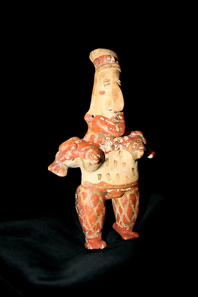 San Juanito Style Jalisco Terracotta Sculpture of a Standing Woman, 300 BCE - 300 CE