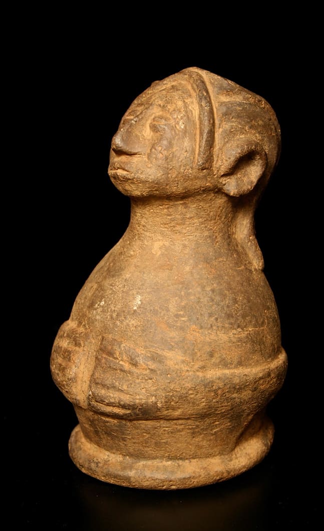 Azande Terracotta Anthropomorphic Vessel, 20th Century CE