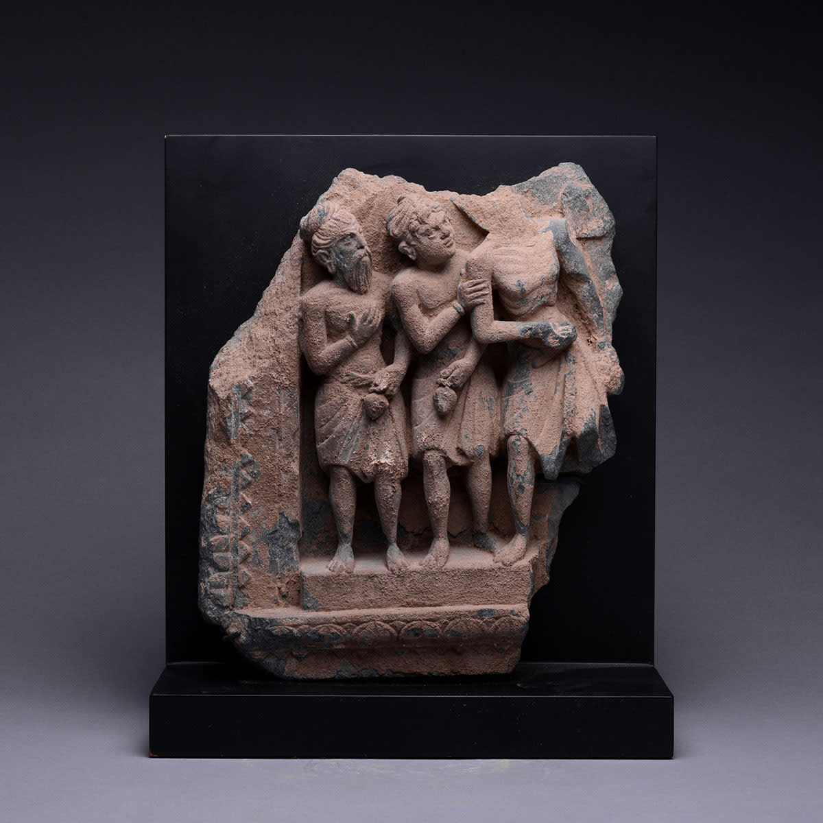 Gandhara Schist Relief of Monks, 300 CE - 400 CE