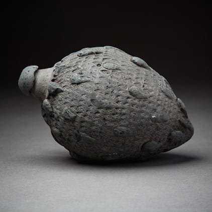 Sphero-Conical Vessel with Stamped & Incised Decoration, 12th Century CE - 13th Century CE