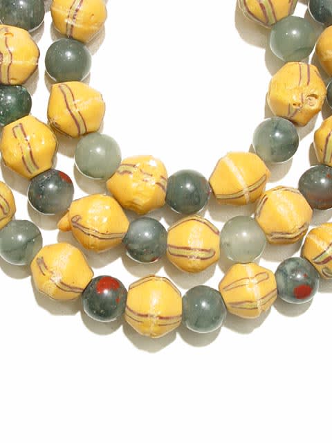 Venetian Glass Trade Bead and Bloodstone Bead Necklace, 18th Century CE - 20th Century CE