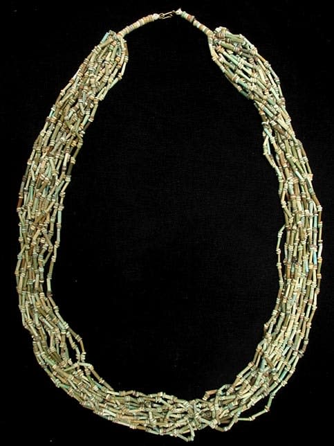 Egyptian Faience Bead Necklace, 1900 BCE - 1300 BCE