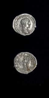Silver Denarius of Emperor Severus Alexander, 222 CE - 228 CE