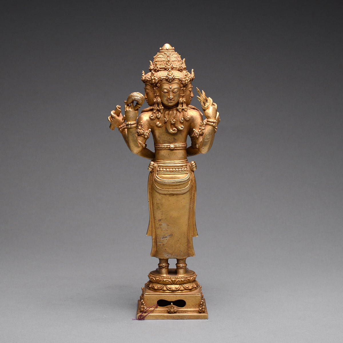 Balinese Gold Figure of Brahma, 900 CE - 1300 CE