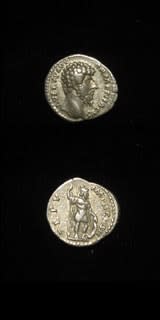 Silver Denarius of Emperor Lucius Verus, 161 CE - 169 CE