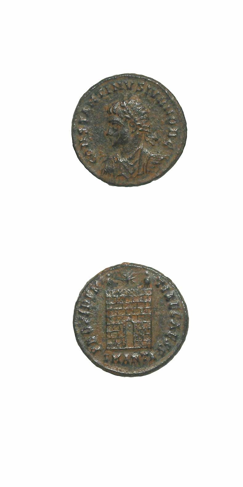 Bronze Follis of Constantine II Struck While Caesar, 316 CE - 335 CE