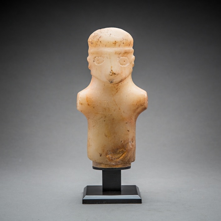 Elamite Alabaster Anthropomorphic Figurine, 3000 BCE - 2000 BCE