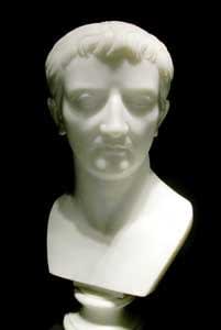 Classical Revival Marble Bust of Germanicus, 19th Century CE