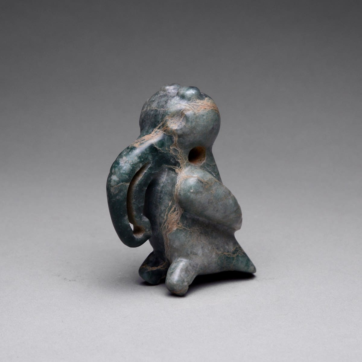 Jade Pendant of a Buzzard, 100 AD to 500 AD