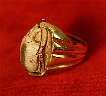 Egyptian Steatite Scarab, 1600 BCE - 1100 BCE