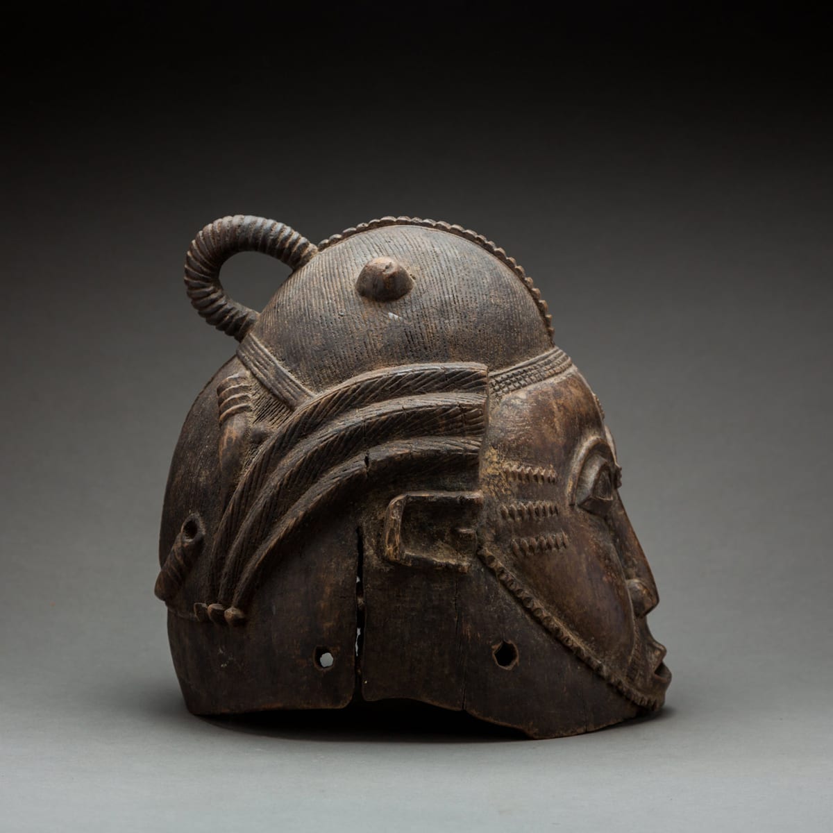 Baule Wooden Helmet Mask, 20th Century CE
