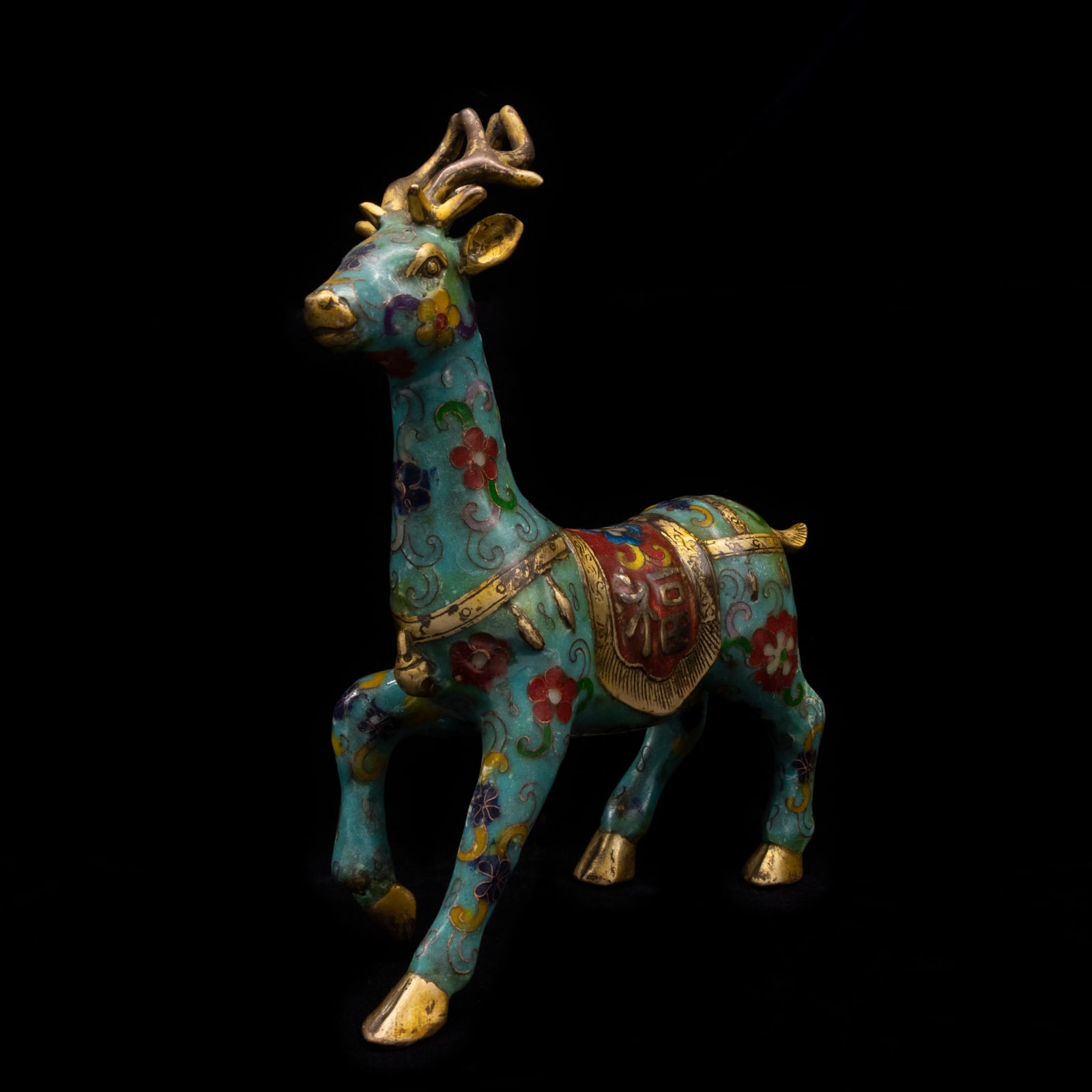 Qing Cloisonné Sika Deer, Nineteenth Century AD